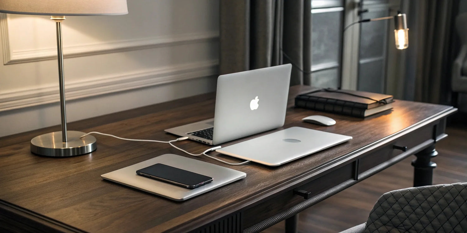MagSafe battery pack charging an iPhone.