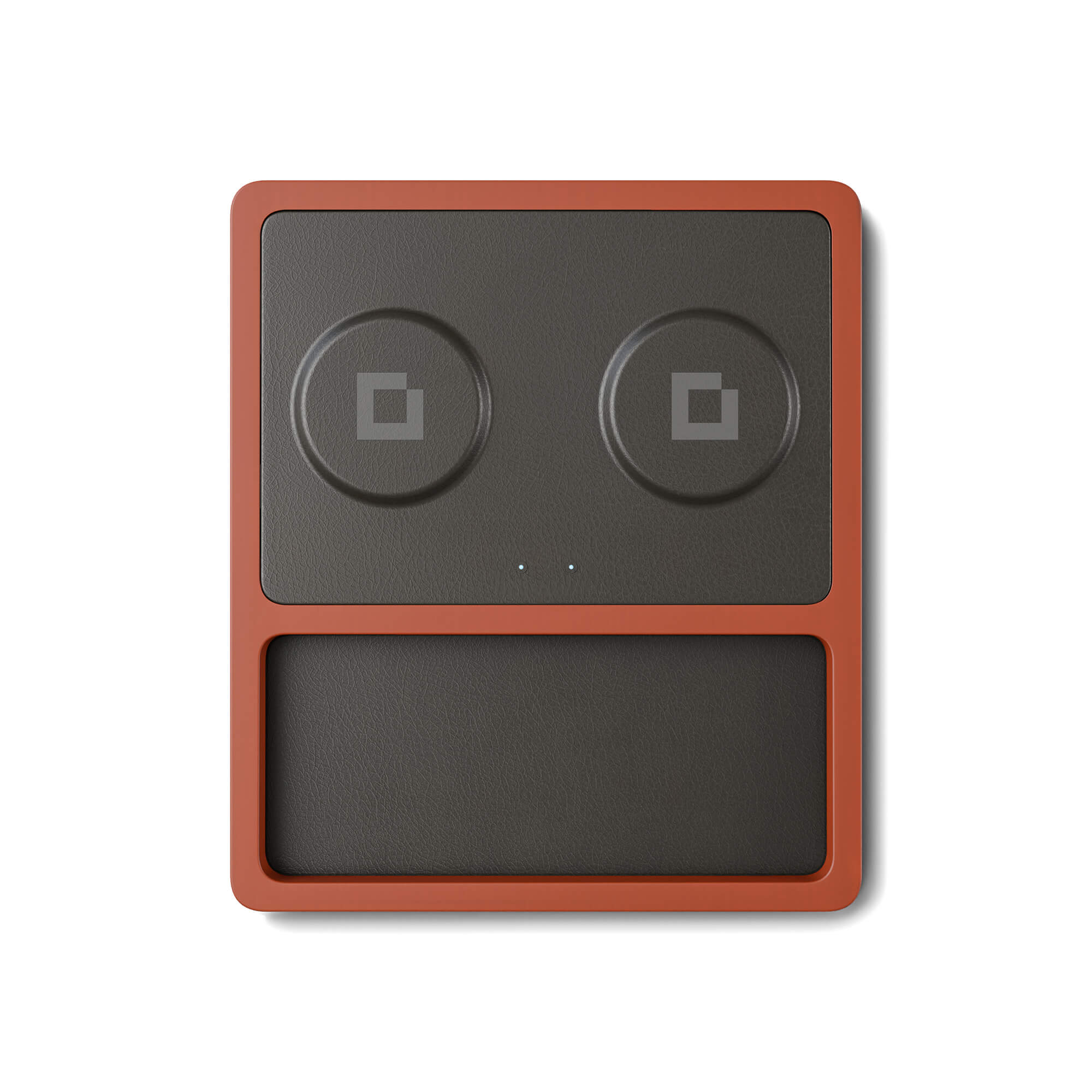 DUO TRAY Black - 2-in-1 MagSafe Oak Wireless Charger with USB-C and A Ports Support