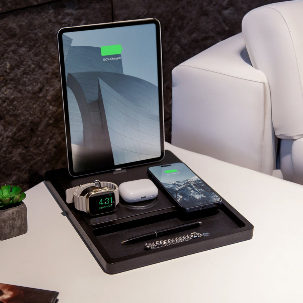 quad wireless charger - multi device wireless charger