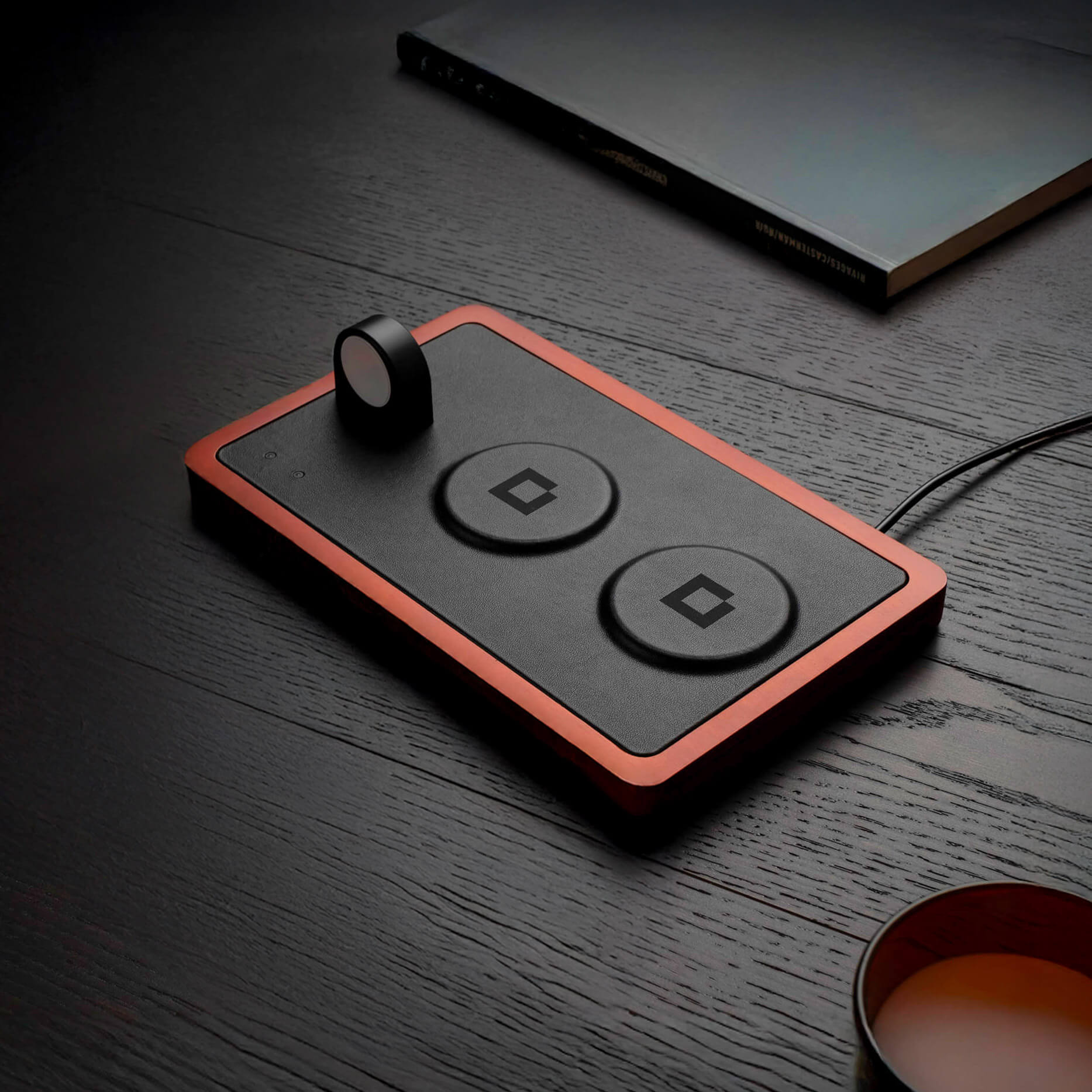 TRIO Black - 3-in-1 MagSafe Oak Wireless Charger with Apple Watch Charging