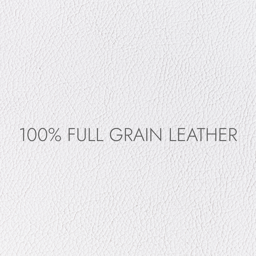 Quad White made from full-grain leather 