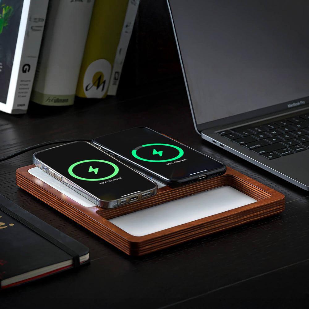 2-in-1 MagSafe Oak Wireless Charger