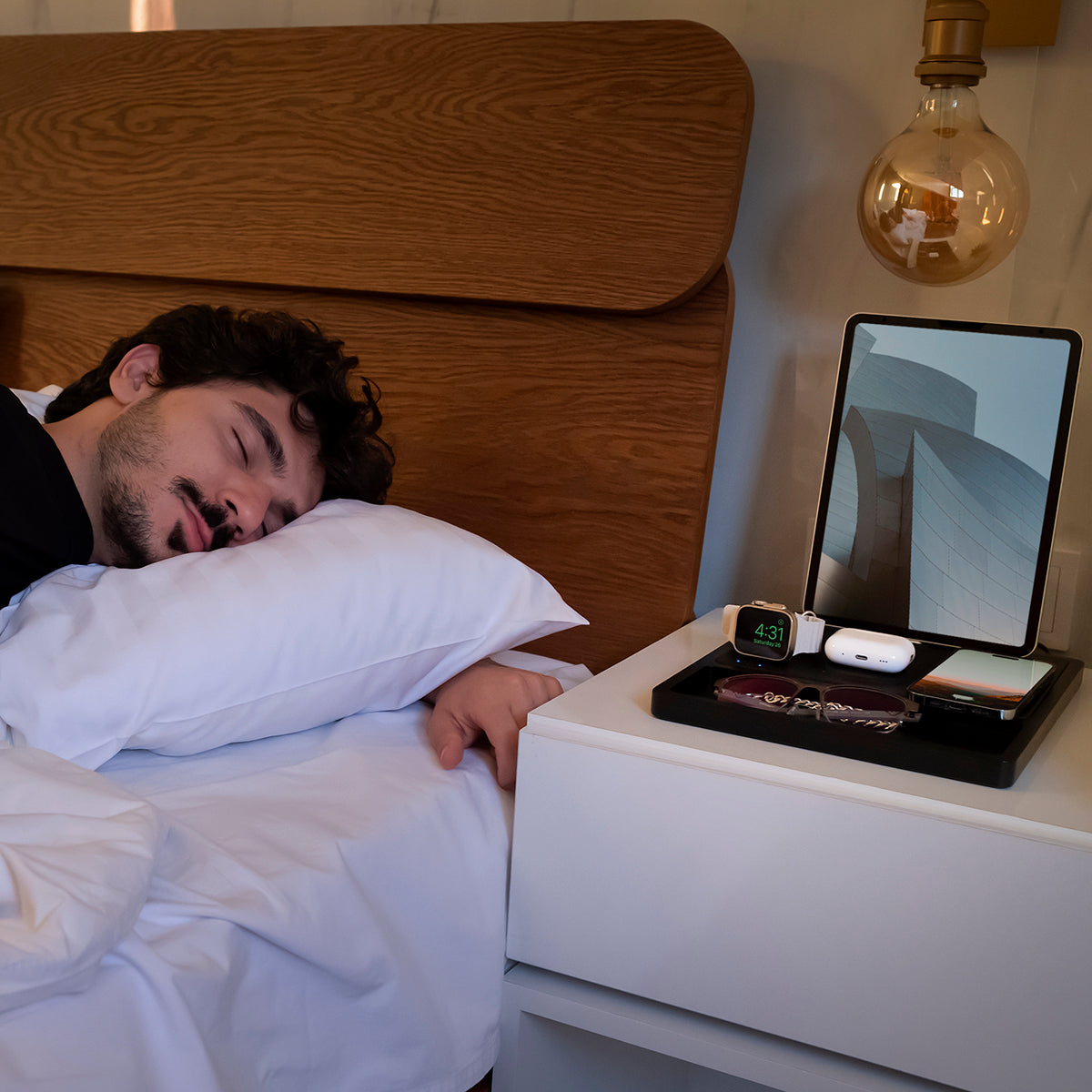 charging and pillow