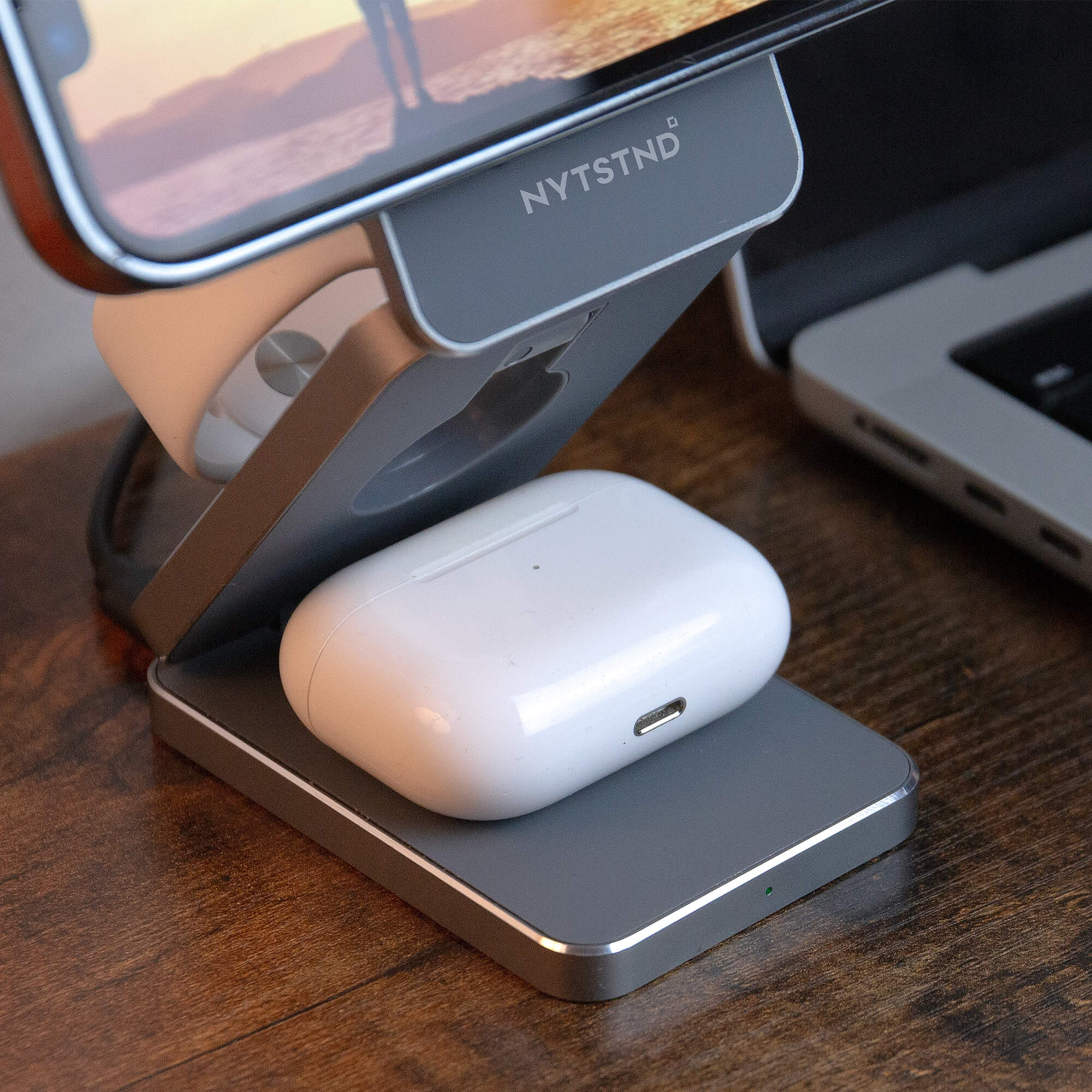 TRIO OFFICE 3-in-1 Foldable Wireless Charger MagSafe 15W for Apple & Samsung Devices