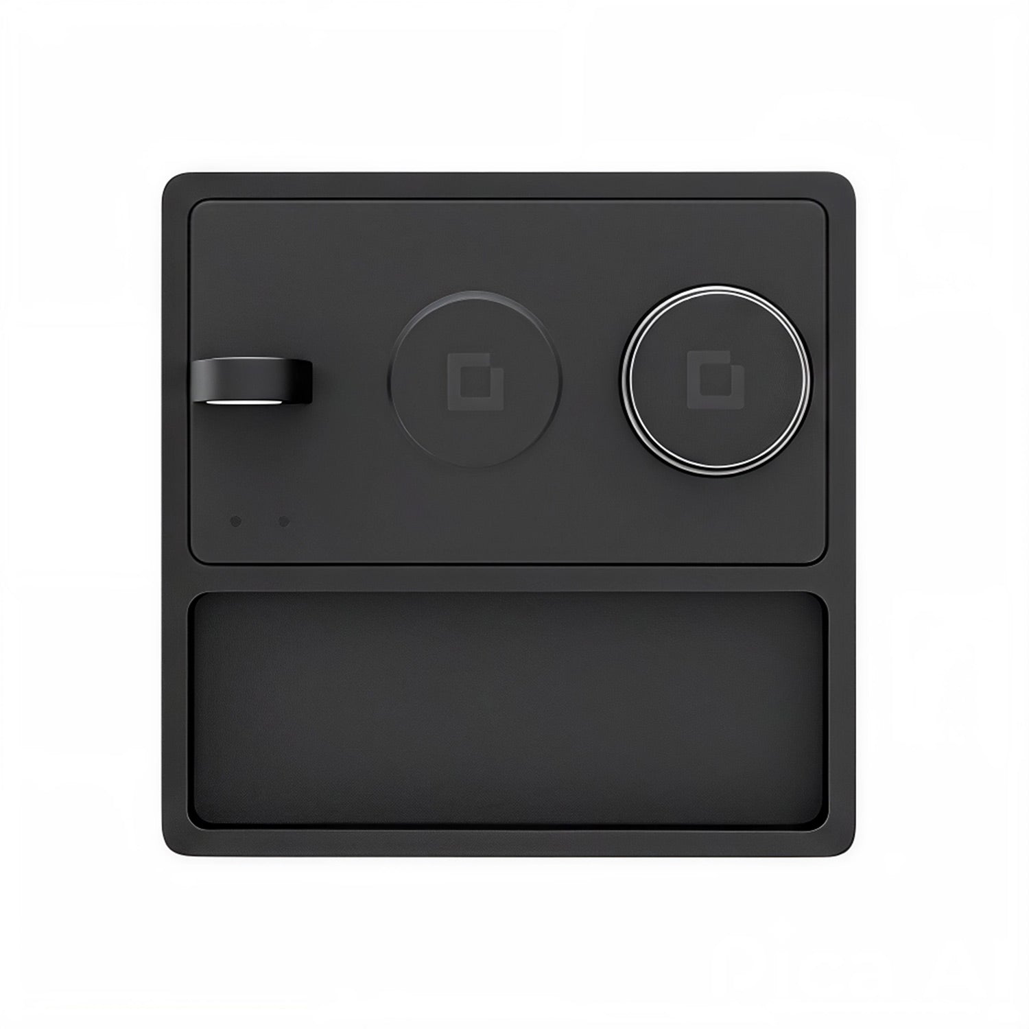 TRIO TRAY STAND Qi2 - 3-in-1 MagSafe Wireless Charger with Lift-Up Coil & Apple Watch Charger - Midnight Black