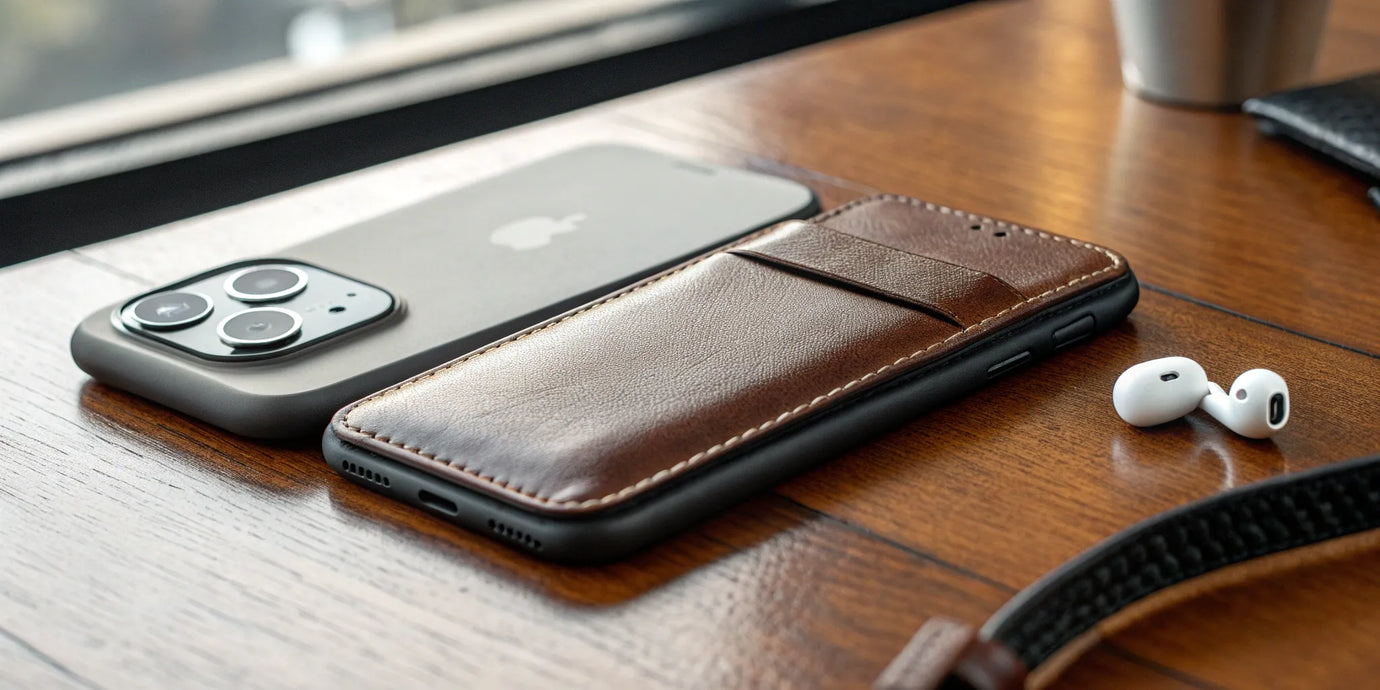 Best MagSafe wallet on iPhone with AirPods.