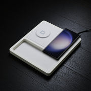 A 3-in-1 Galaxy charging station for a smartphone, watch, and earbuds.