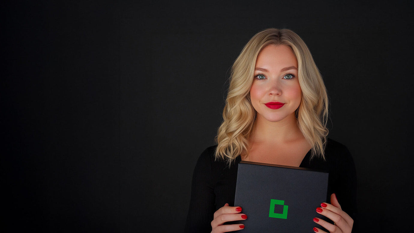A charging station neatly organizing and charging an iPhone, AirPods, and Apple Watch.