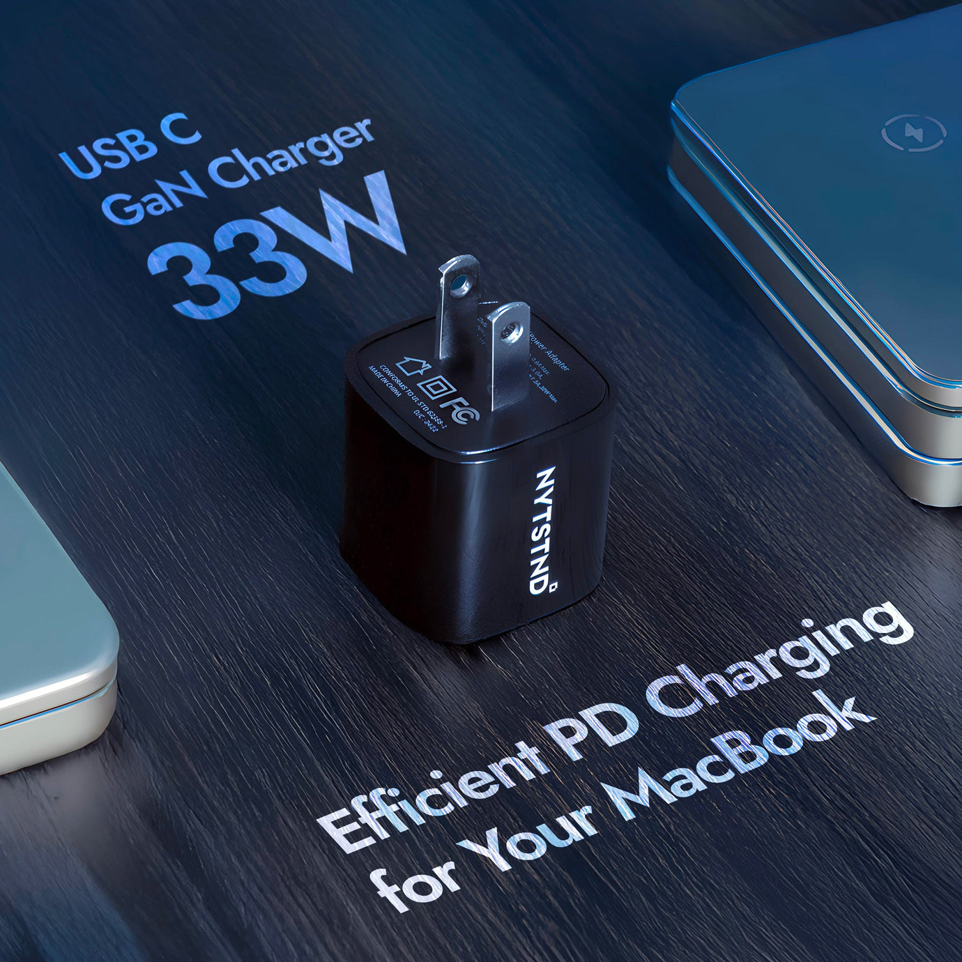 A MagSafe battery pack magnetically attached to an iPhone, providing power on the go.