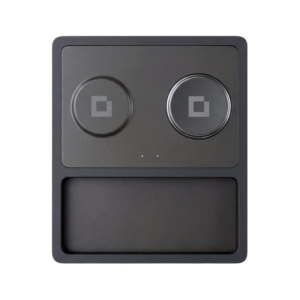 DUO TRAY - Qi2 Magnetic Wireless Charging Dock - Black