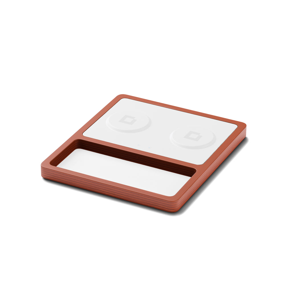 White MagSafe Oak Wireless Charger