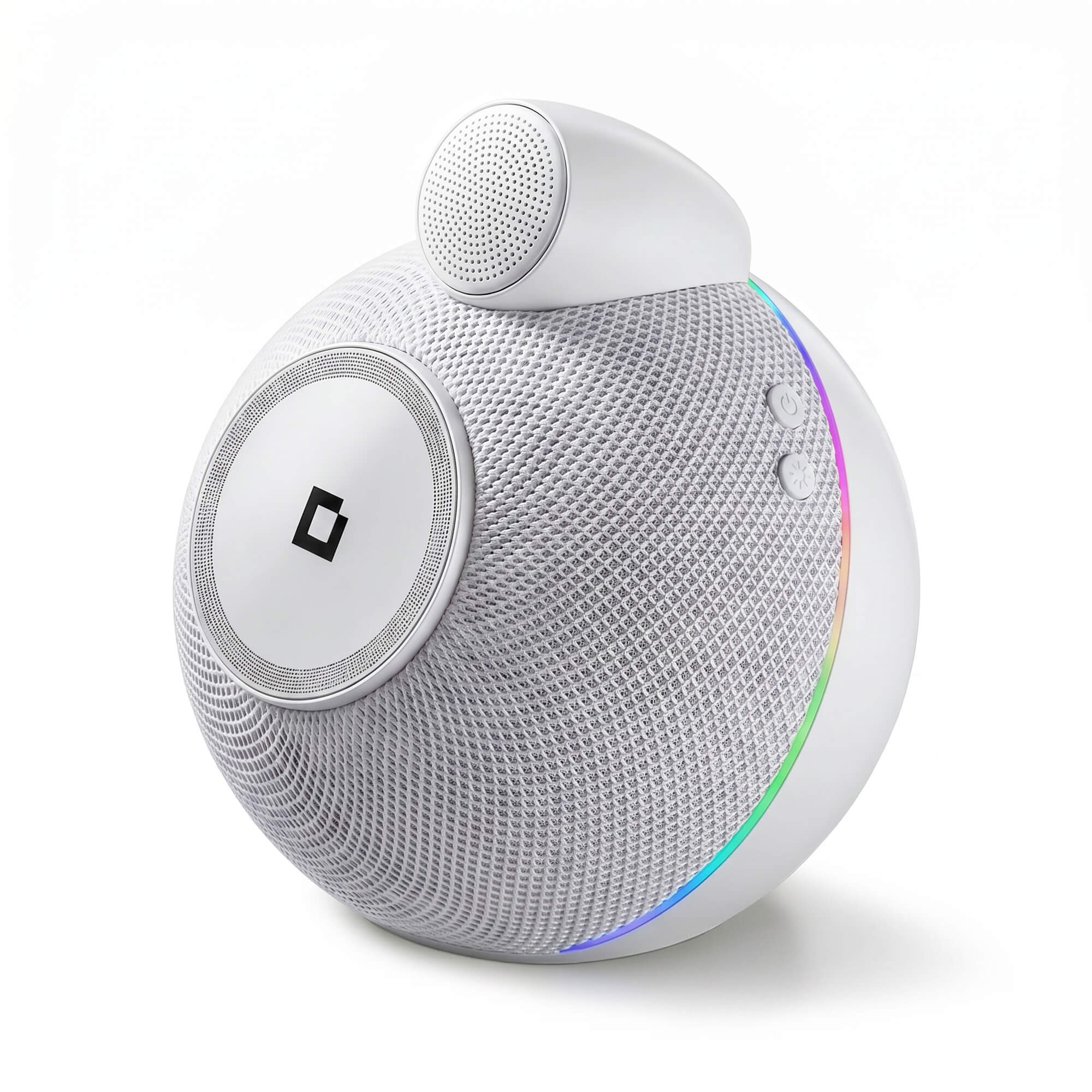 ORB Audio Qi2.2 Wireless Charger with Bluetooth Speaker - White