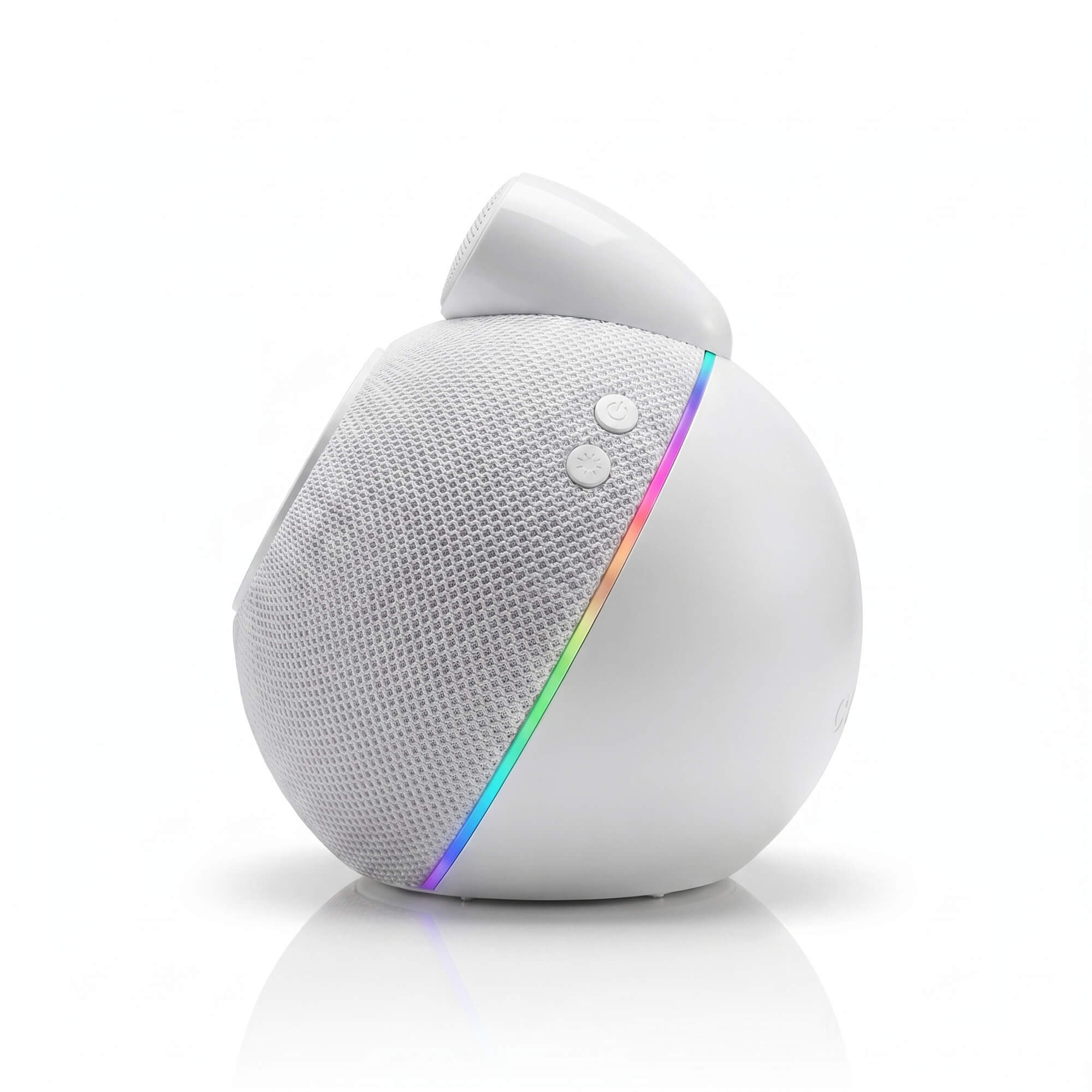 ORB Audio Qi2.2 Wireless Charger with Bluetooth Speaker - White