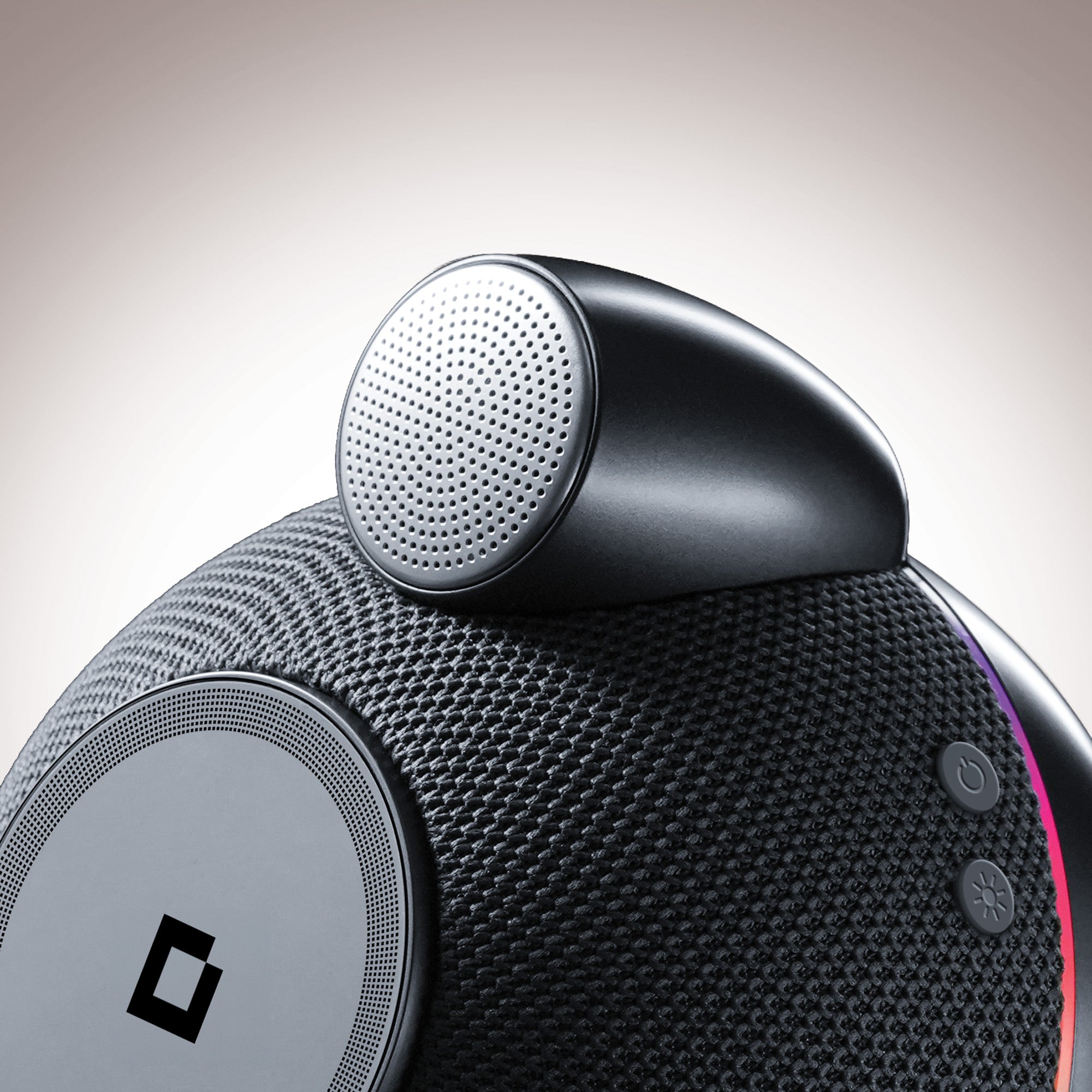 ORB Audio Qi2.2 Wireless Charger with Bluetooth Speaker - Dark Grey