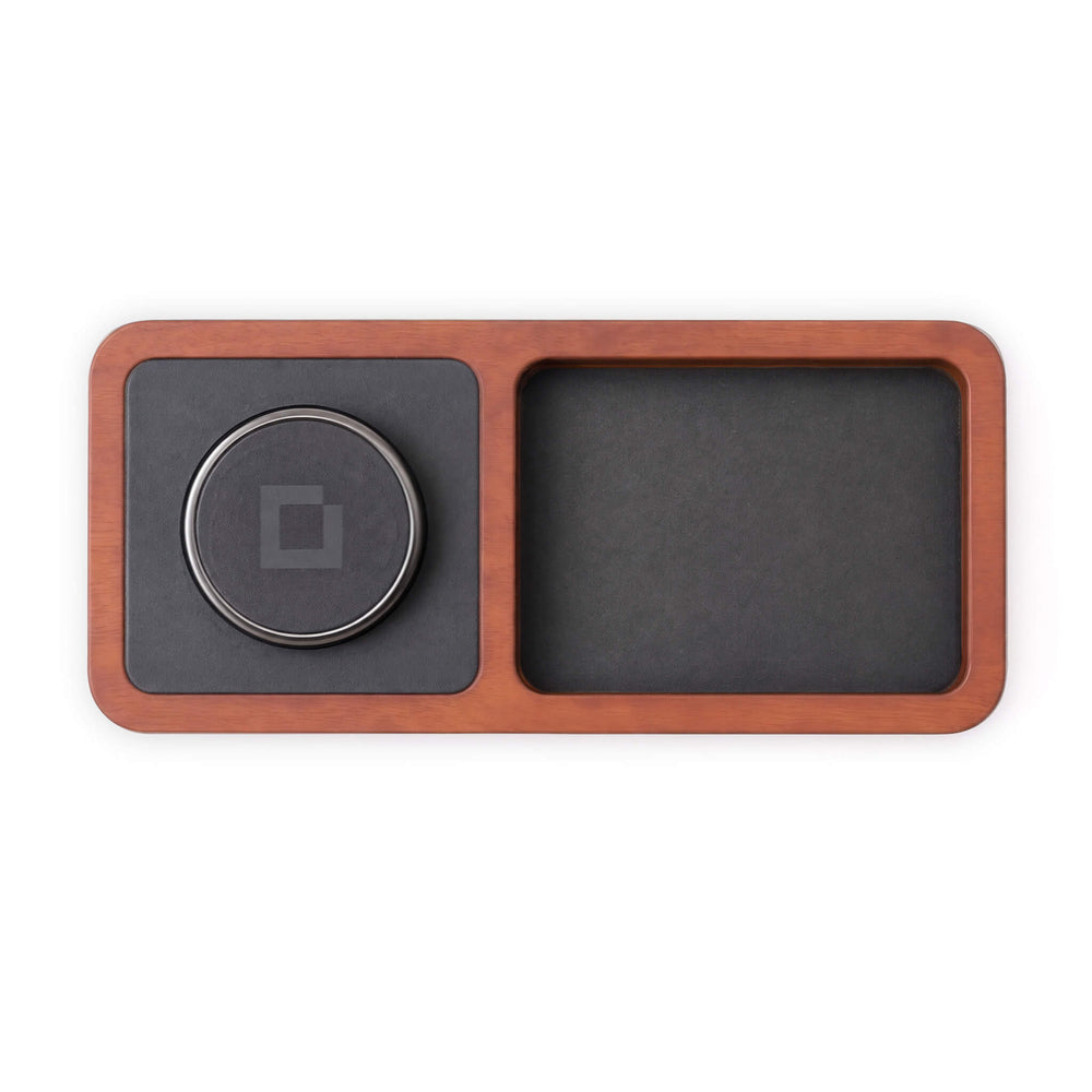 UNO TRAY - Qi2.2 Magnetic Wireless Charging Dock - Black Oak