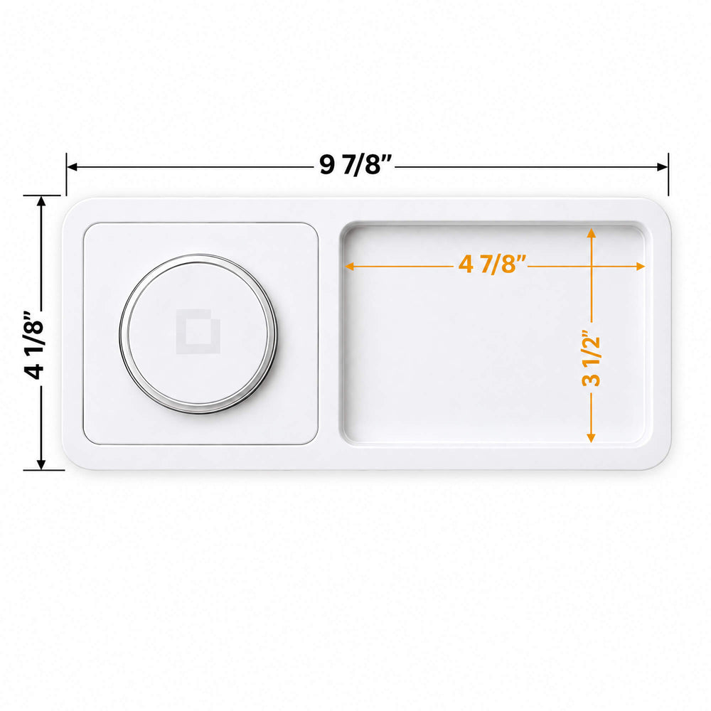 UNO TRAY - Qi2.2 Magnetic Wireless Charging Dock - Rustic White