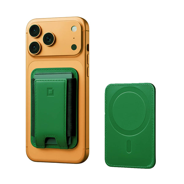 iPhone Leather Wallet MagSafe フォレストグリーン MagSafe Leather Wallet with RFID Protection – Full-Grain Green