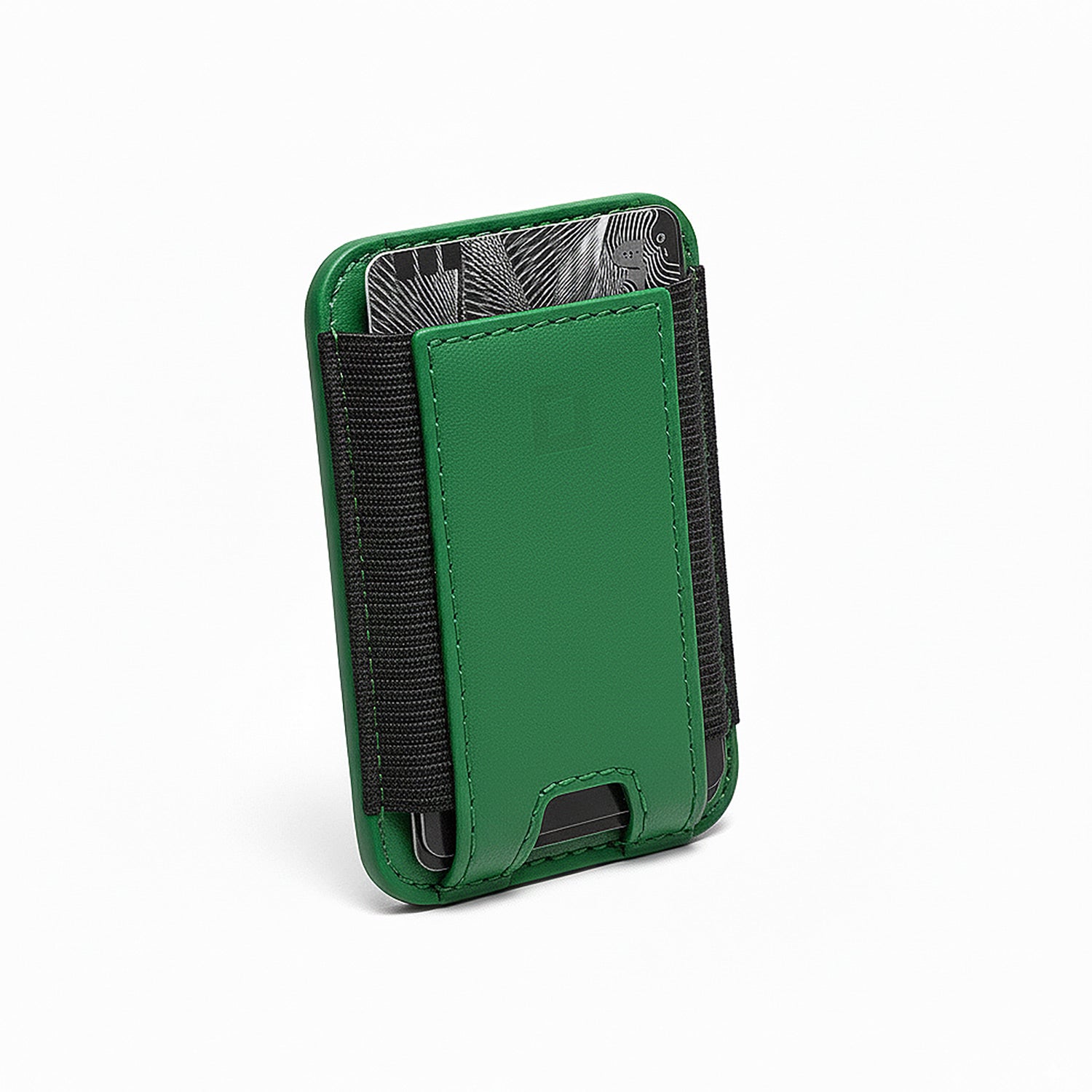 MagSafe Leather Wallet with RFID Protection – Full-Grain Green