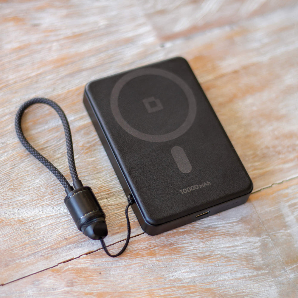 Magnetic Power Bank Qi2.2 - 25W Fast Charging, Semi-Solid - 10,000mAh - Black