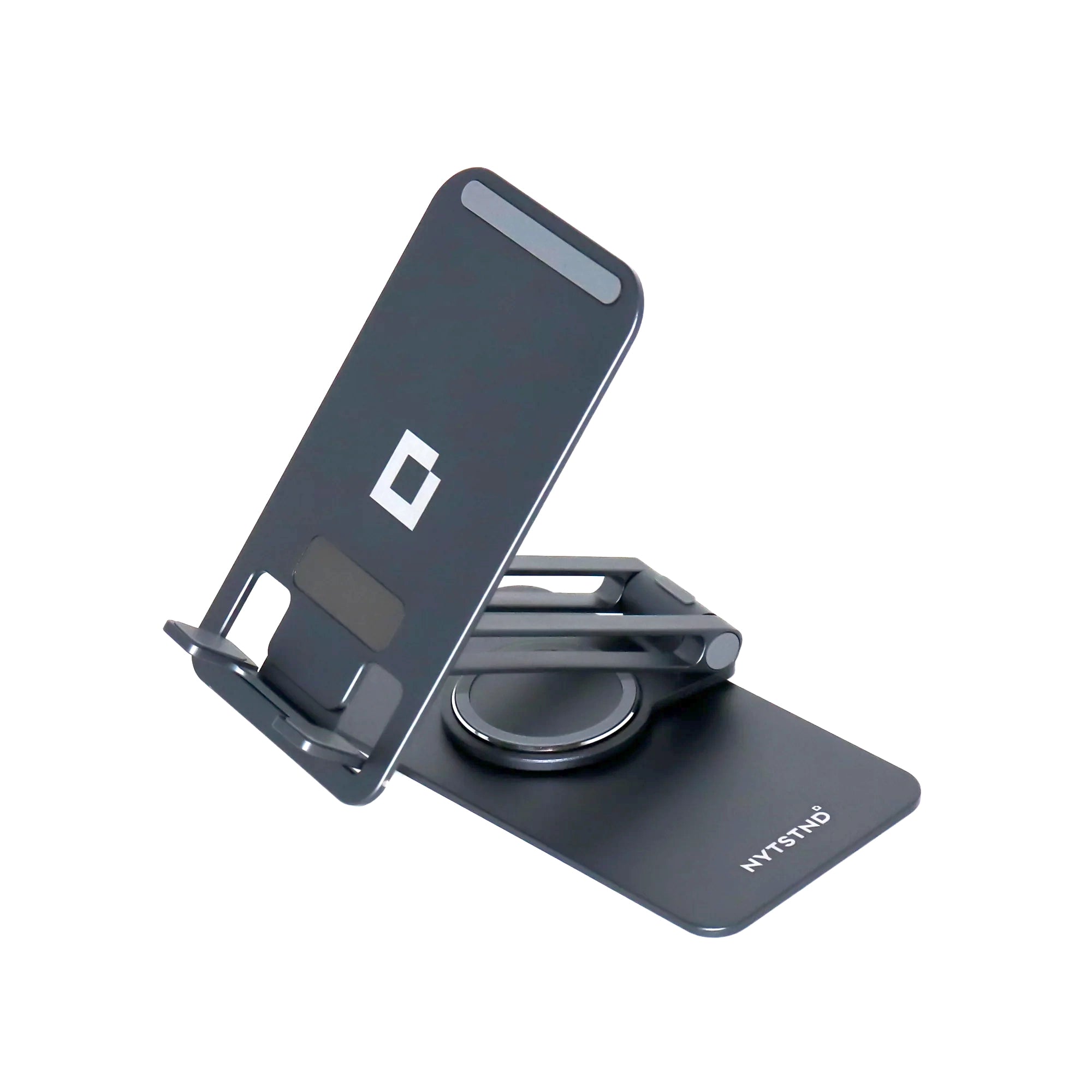 360° Rotatable Aluminum Alloy Phone and Mini Tablet Stand with Silicone Pad