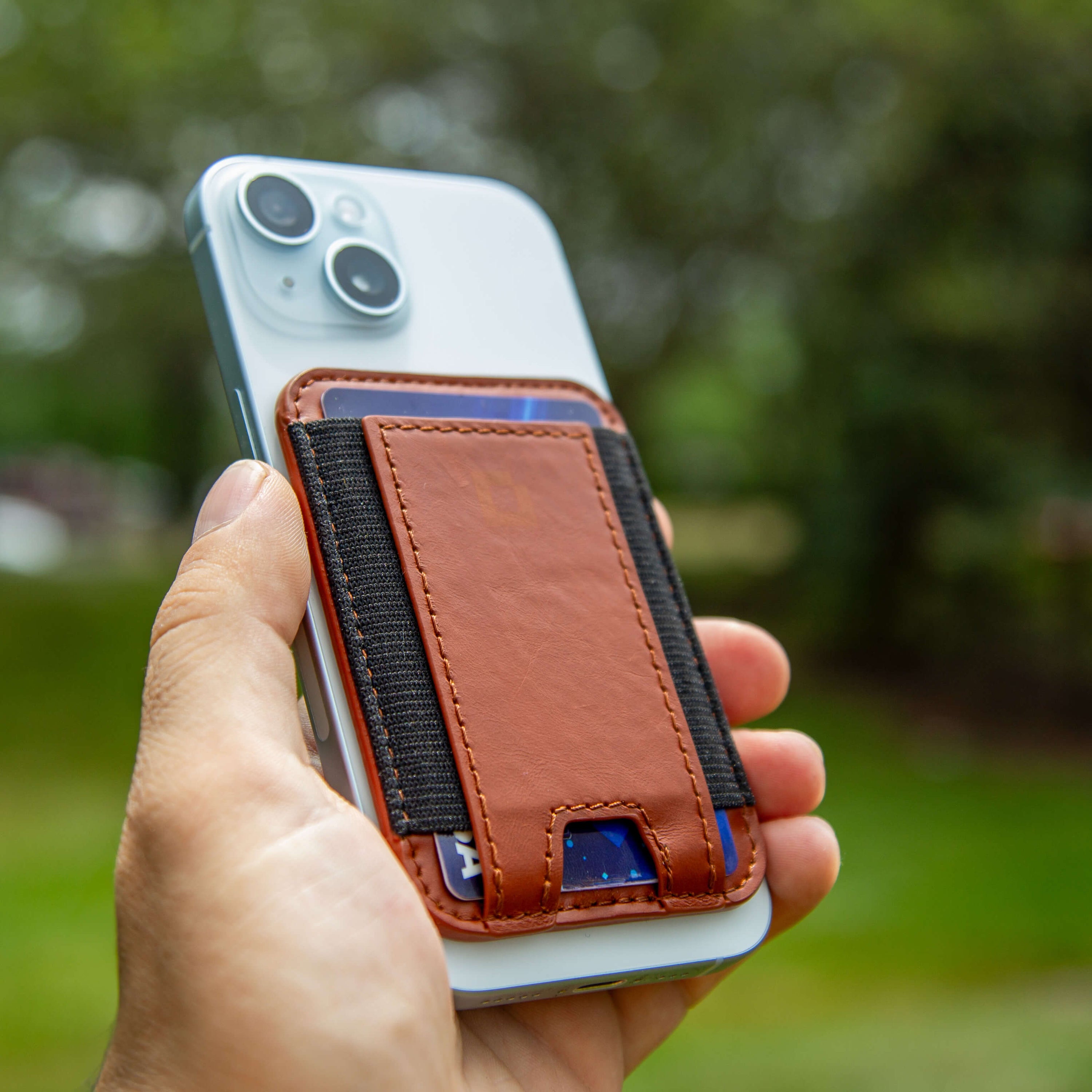 Iphone Card Holder Stick On Buy Wallaroo Genuine Leather Phone