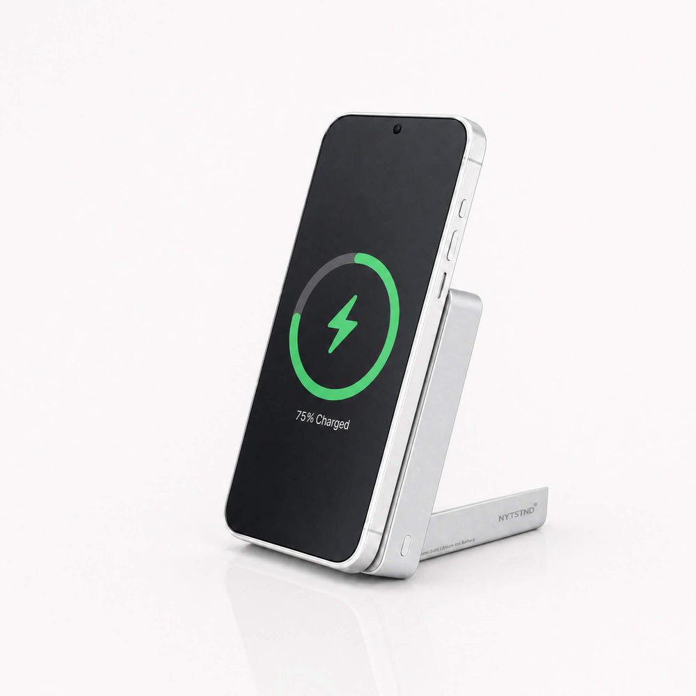Magnetic Power Bank Qi2.2 - 25W Fast Charging, Semi-Solid - 10,000mAh - White