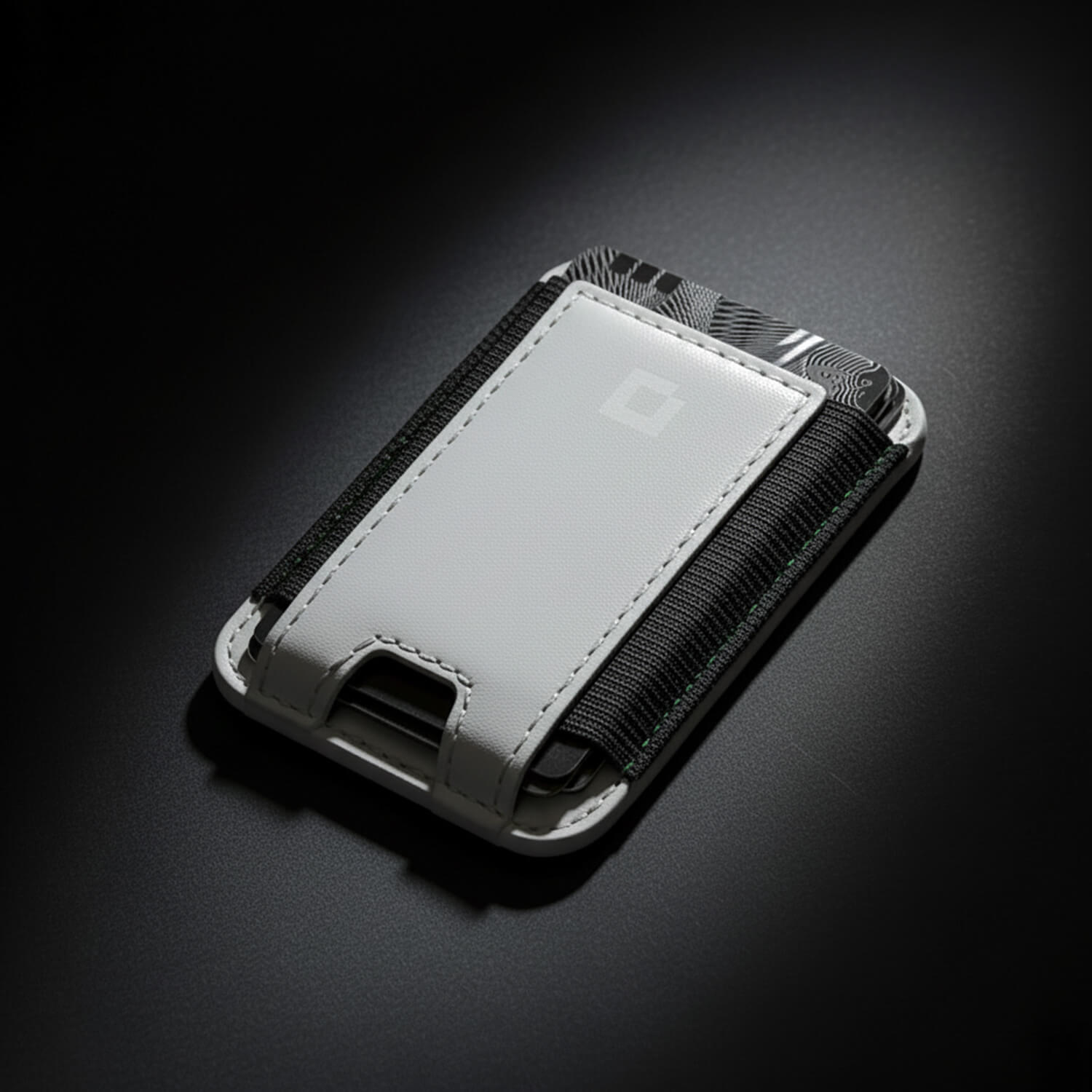Leather Wallet MagSafe RFID Protection Magnetic Full-Grain White