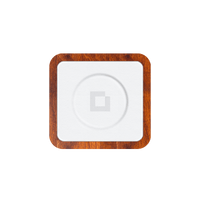 UNO White - Single-Coil MagSafe Oak Wireless Charger top view